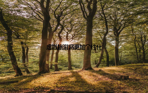 虚拟旅游将更加个性化