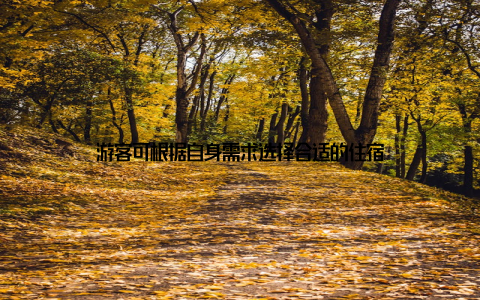 游客可根据自身需求选择合适的住宿