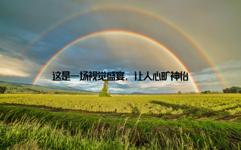 这是一场视觉盛宴, 让人心旷神怡